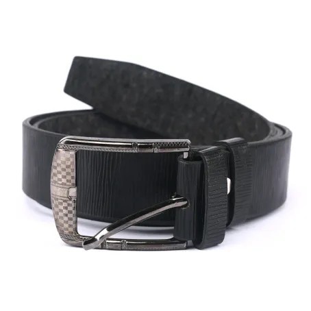 Long Lasting Black Artificial Leather Belt For Men